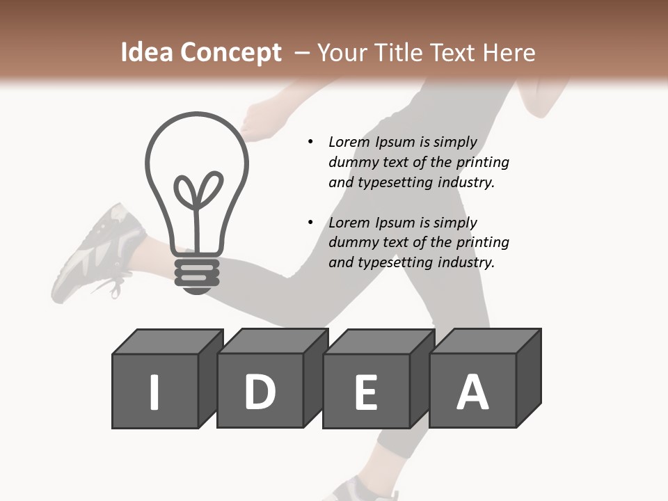 Healthy Portrait Stretching PowerPoint Template