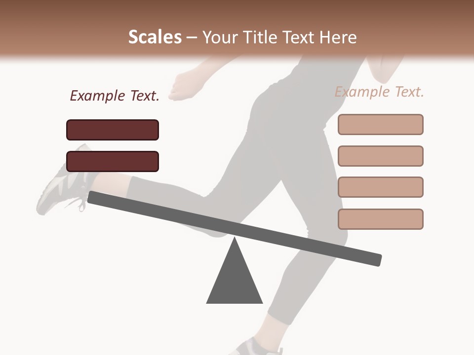 Healthy Portrait Stretching PowerPoint Template