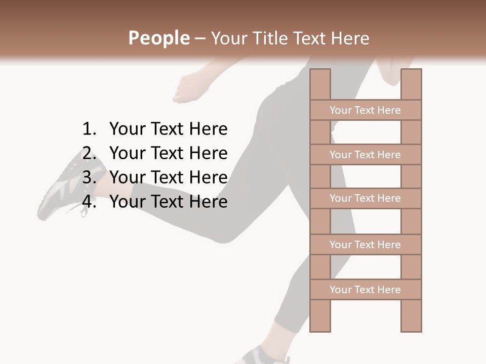 Healthy Portrait Stretching PowerPoint Template