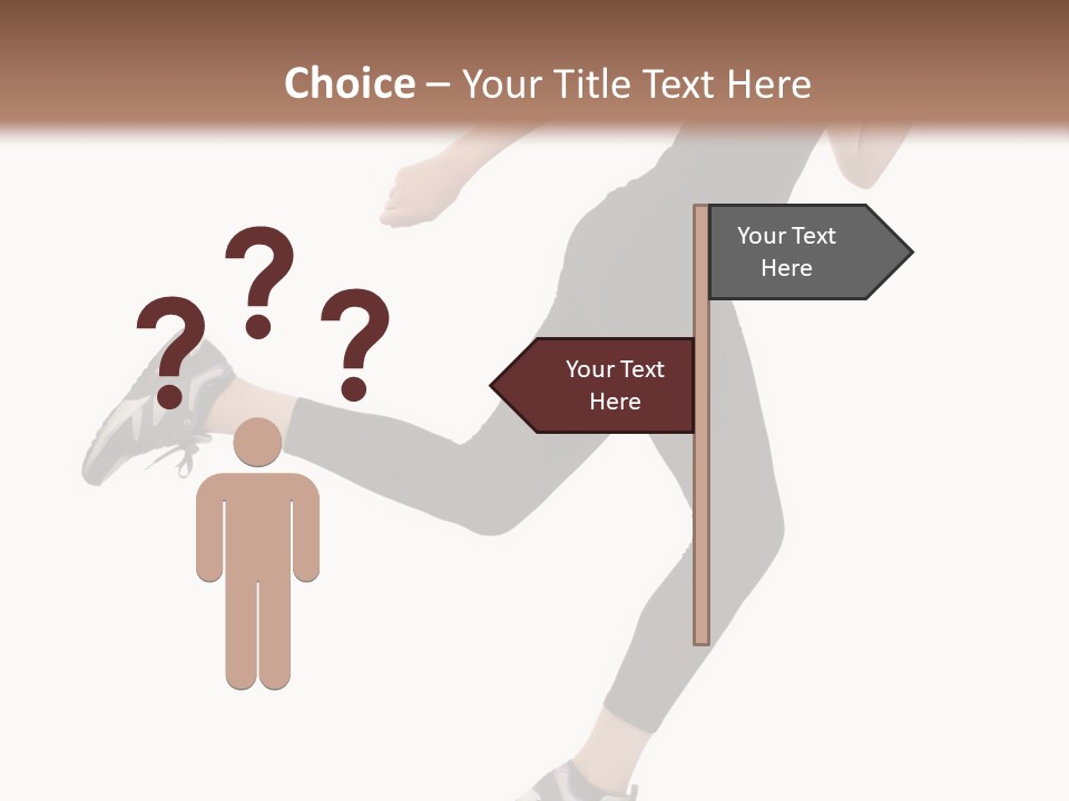 Healthy Portrait Stretching PowerPoint Template