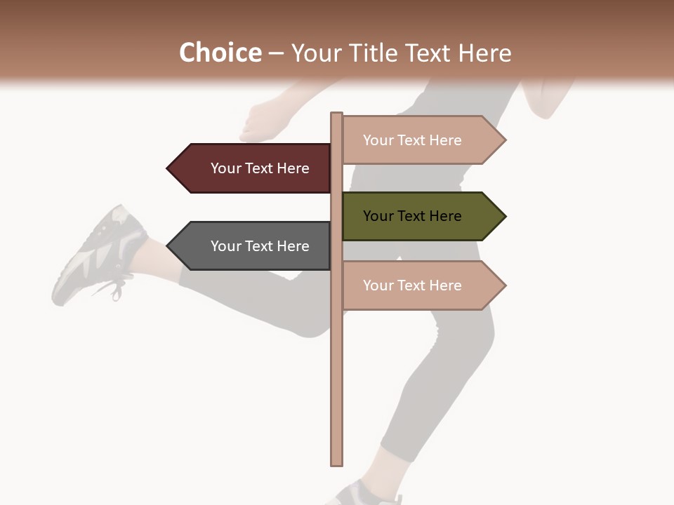 Healthy Portrait Stretching PowerPoint Template