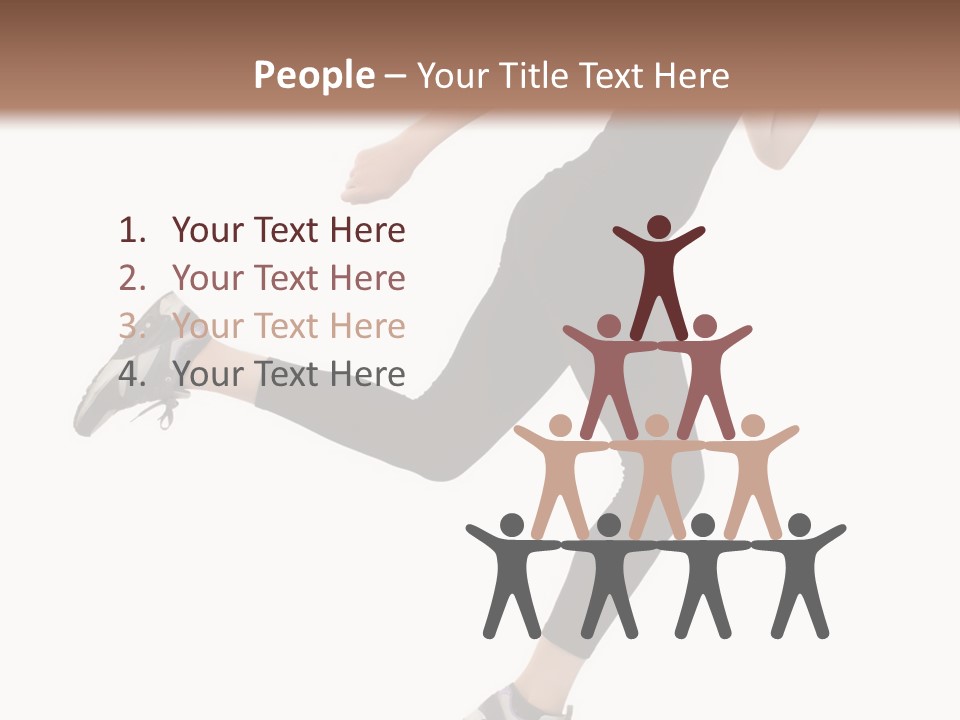 Healthy Portrait Stretching PowerPoint Template