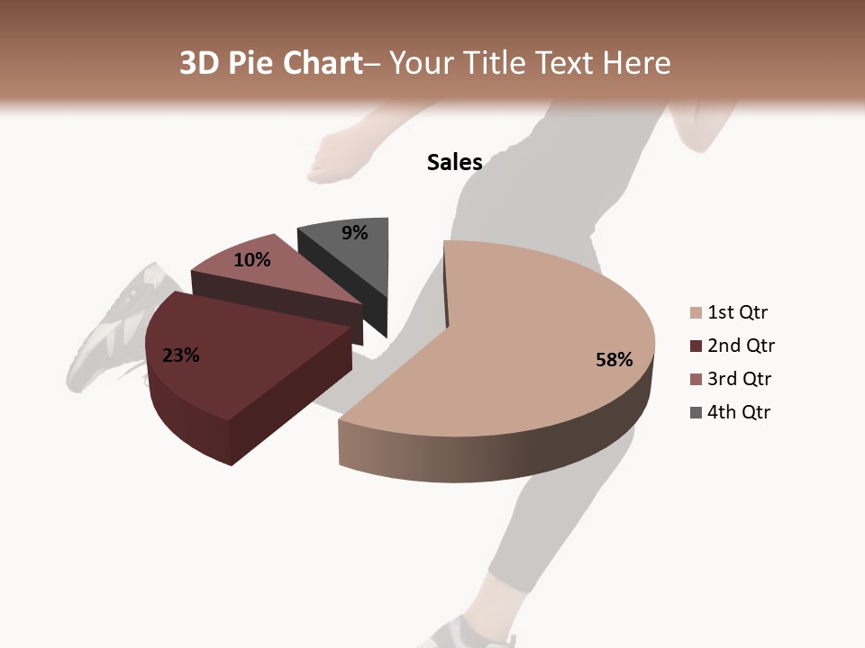 Healthy Portrait Stretching PowerPoint Template