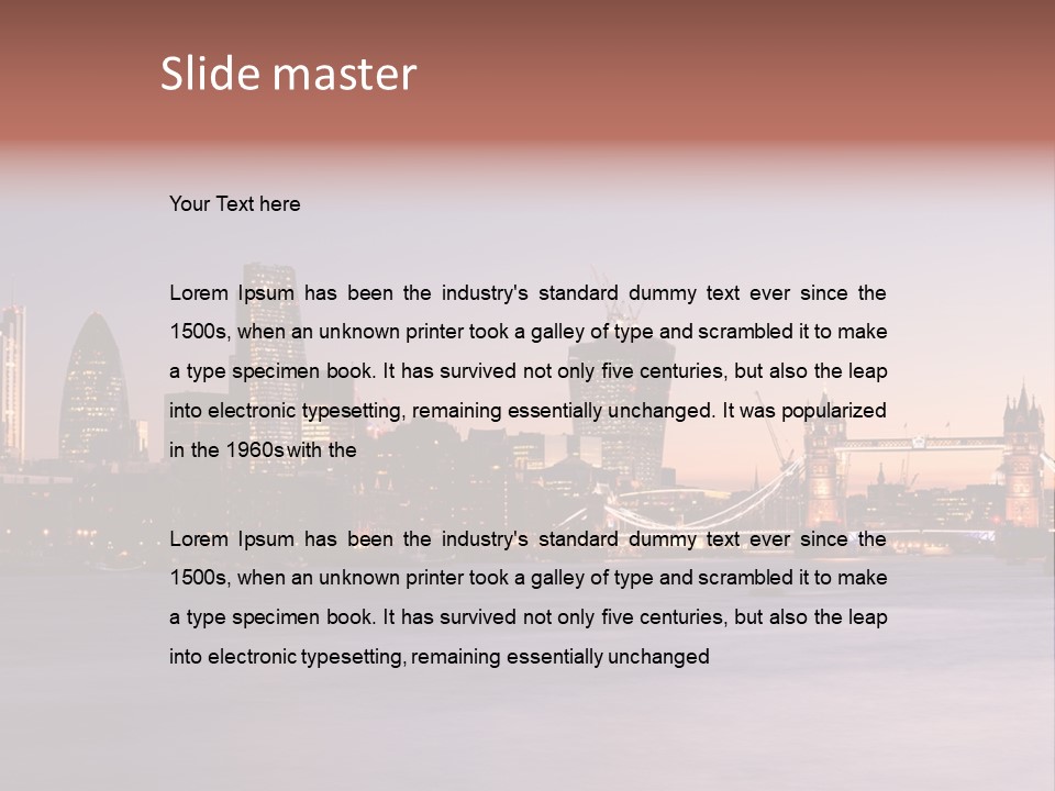 Twilight Exposure Destination PowerPoint Template