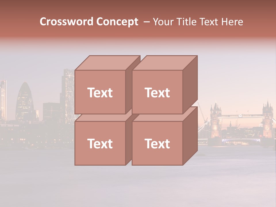Twilight Exposure Destination PowerPoint Template