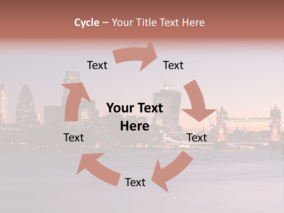 Twilight Exposure Destination PowerPoint Template