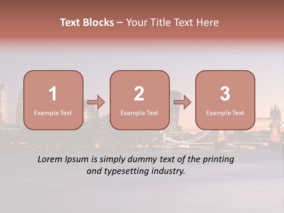 Twilight Exposure Destination PowerPoint Template