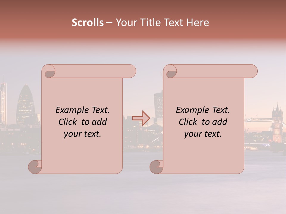 Twilight Exposure Destination PowerPoint Template
