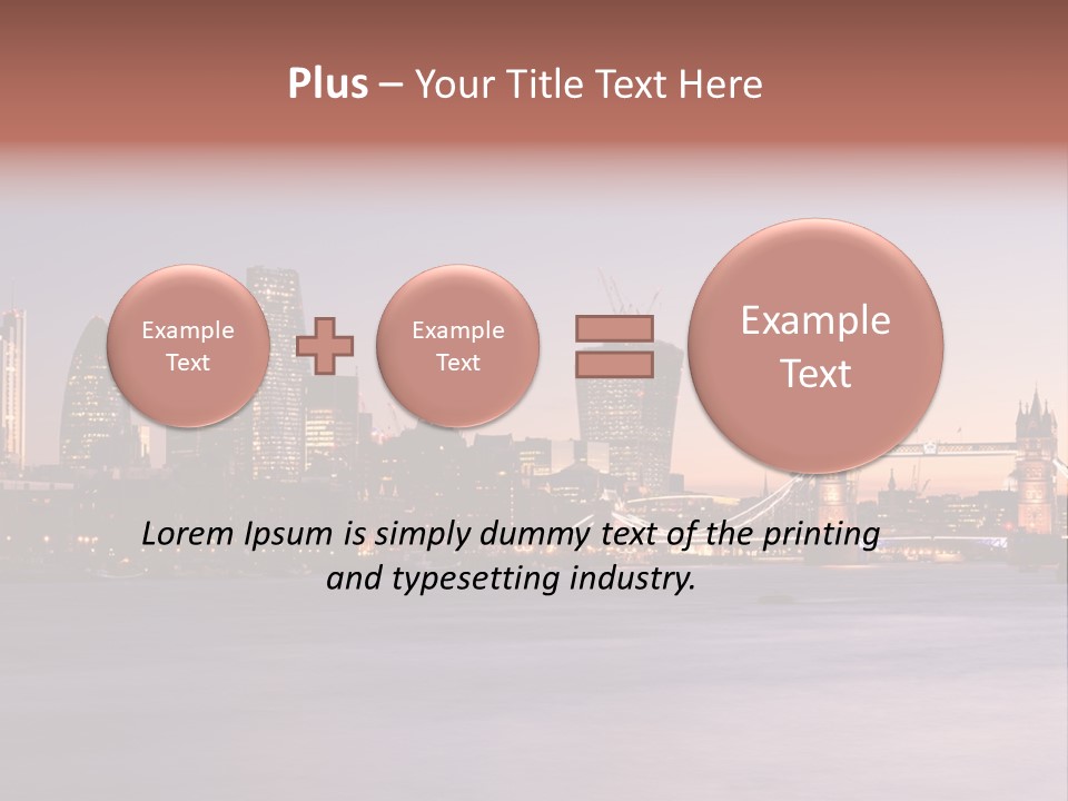 Twilight Exposure Destination PowerPoint Template