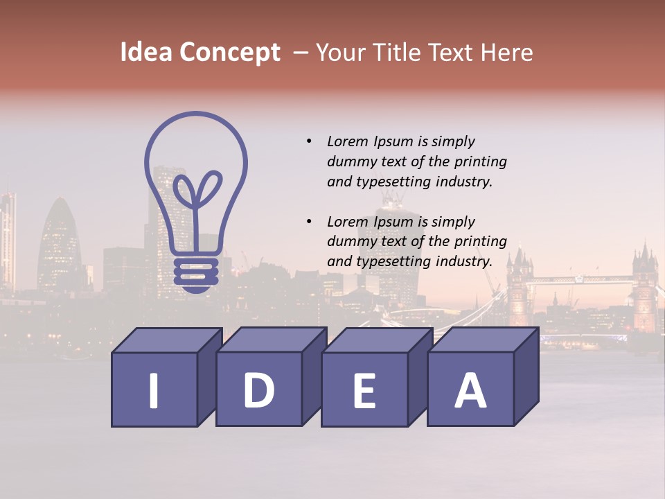 Twilight Exposure Destination PowerPoint Template