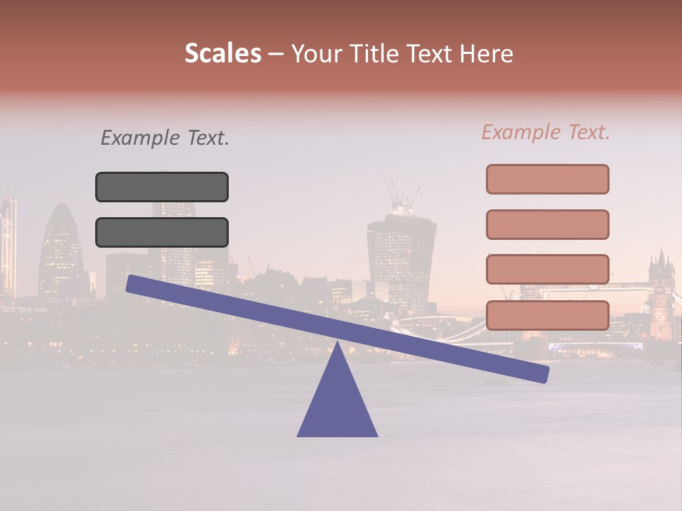 Twilight Exposure Destination PowerPoint Template