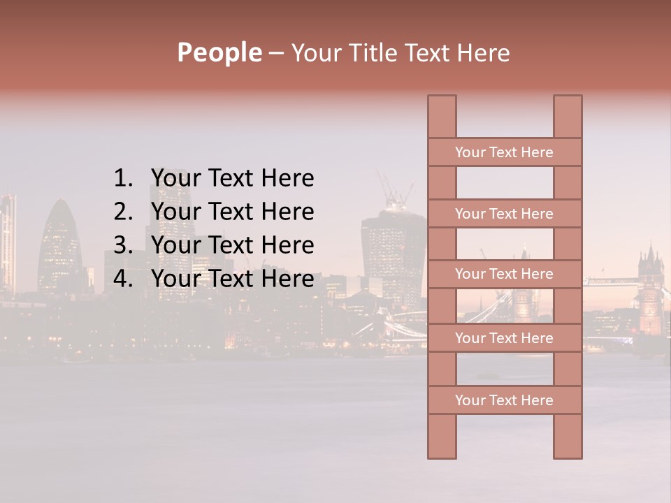 Twilight Exposure Destination PowerPoint Template