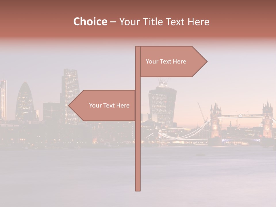 Twilight Exposure Destination PowerPoint Template