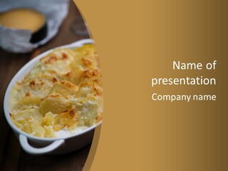 Baked French Vegetarian PowerPoint Template