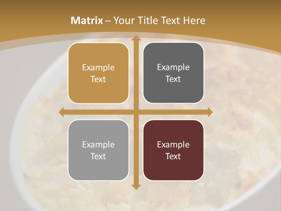 Baked French Vegetarian PowerPoint Template