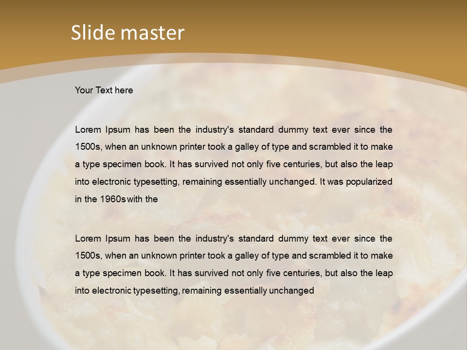 Baked French Vegetarian PowerPoint Template