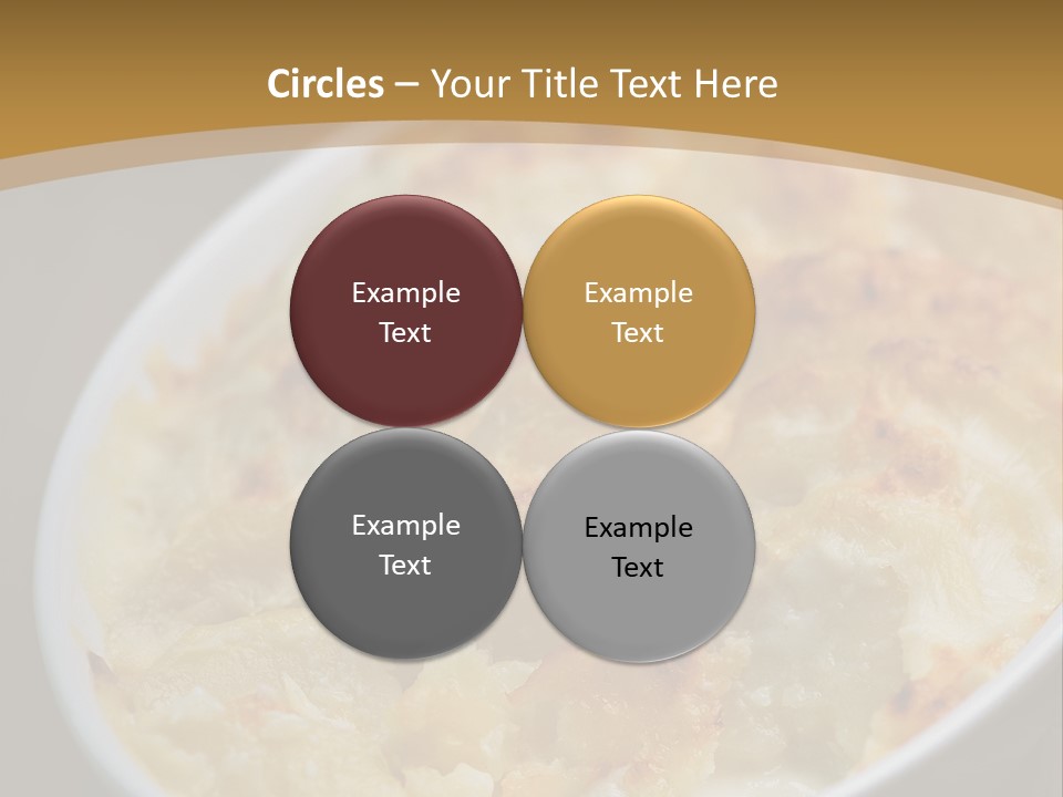 Baked French Vegetarian PowerPoint Template