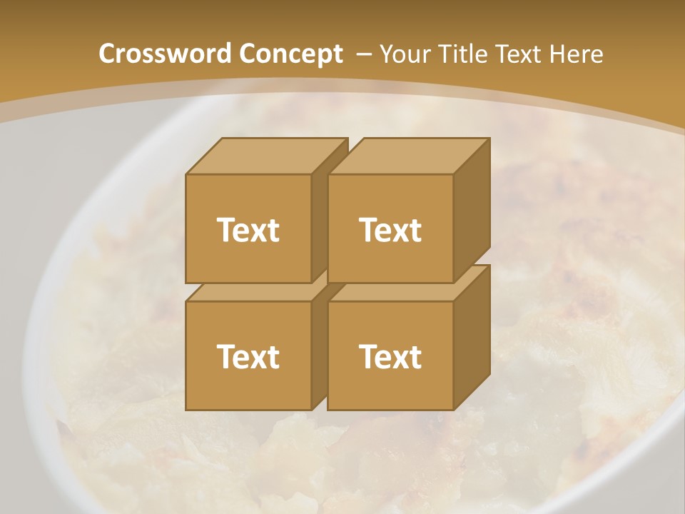 Baked French Vegetarian PowerPoint Template