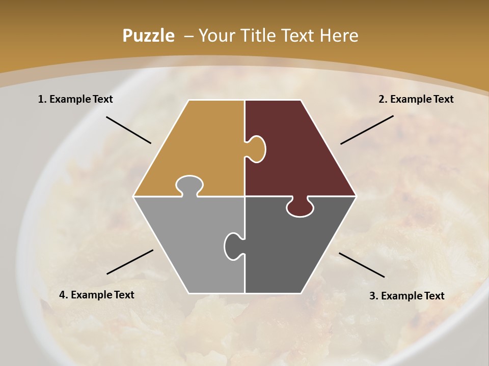 Baked French Vegetarian PowerPoint Template