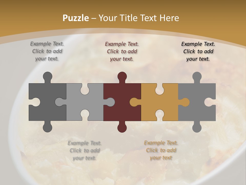 Baked French Vegetarian PowerPoint Template