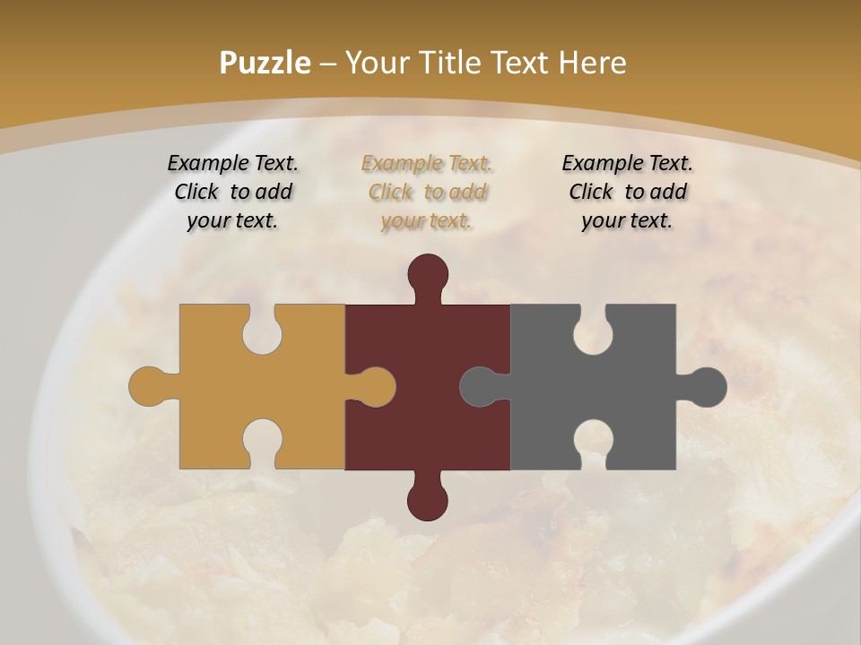 Baked French Vegetarian PowerPoint Template