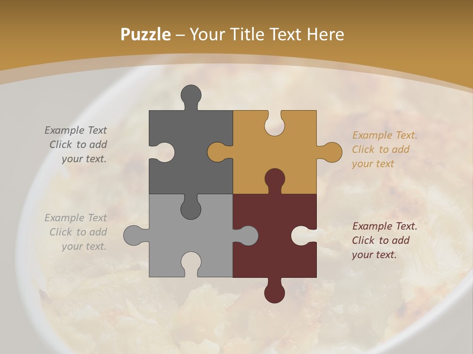 Baked French Vegetarian PowerPoint Template