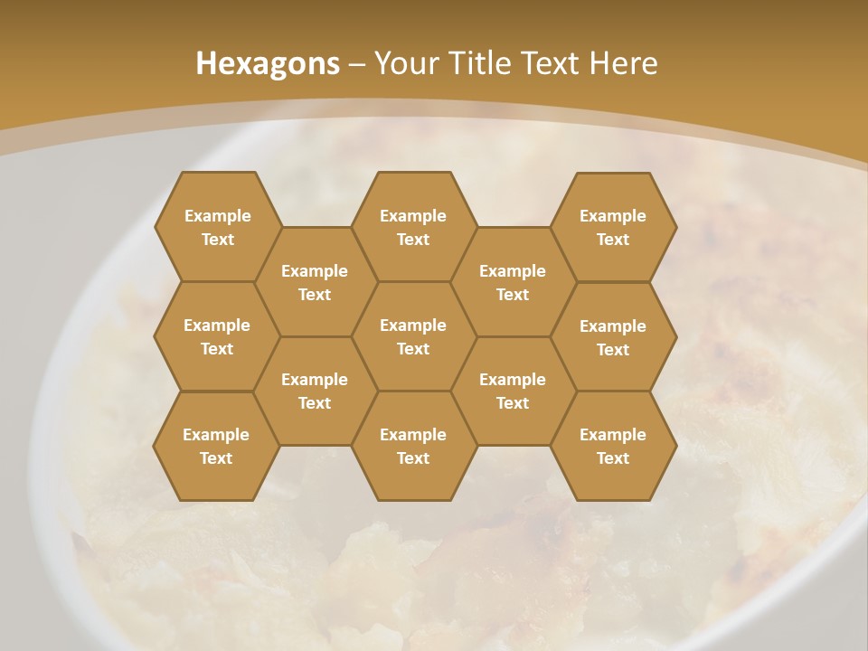 Baked French Vegetarian PowerPoint Template