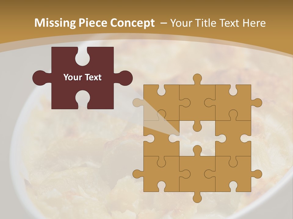 Baked French Vegetarian PowerPoint Template