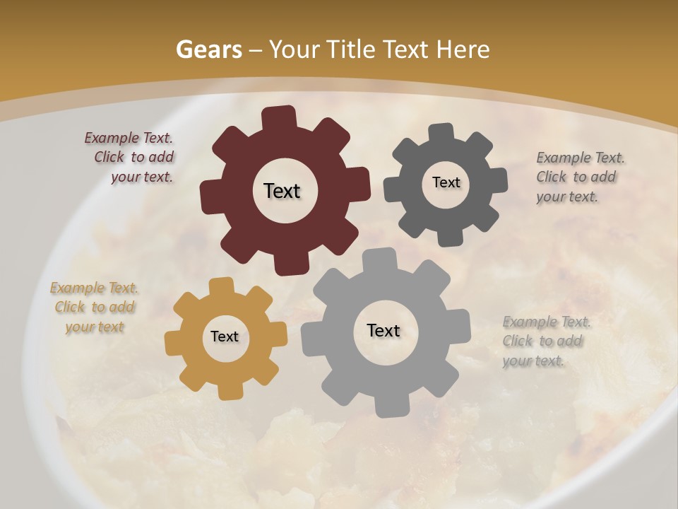 Baked French Vegetarian PowerPoint Template