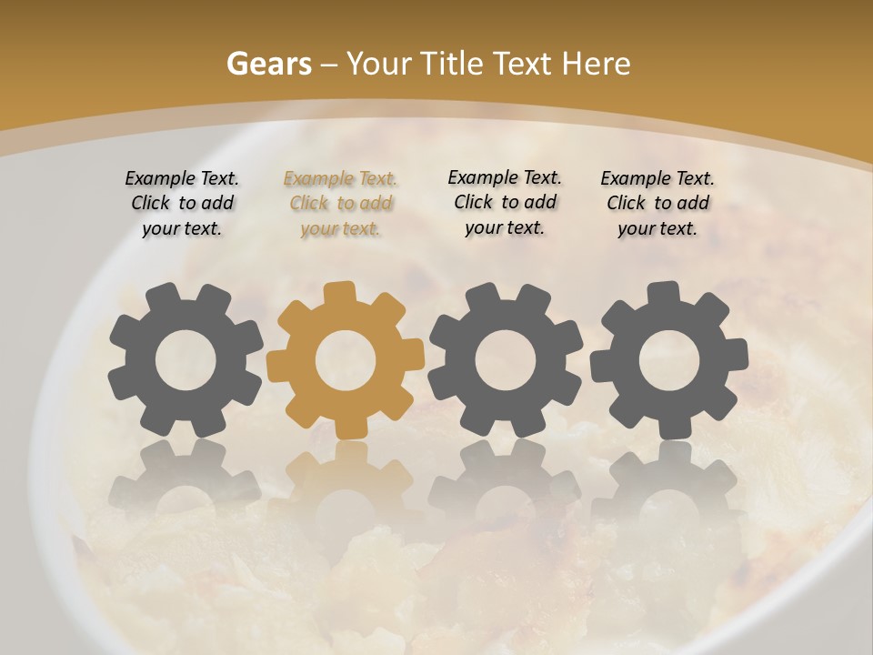 Baked French Vegetarian PowerPoint Template