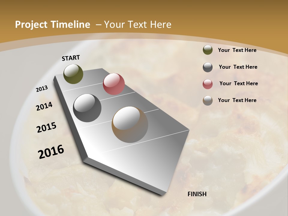 Baked French Vegetarian PowerPoint Template