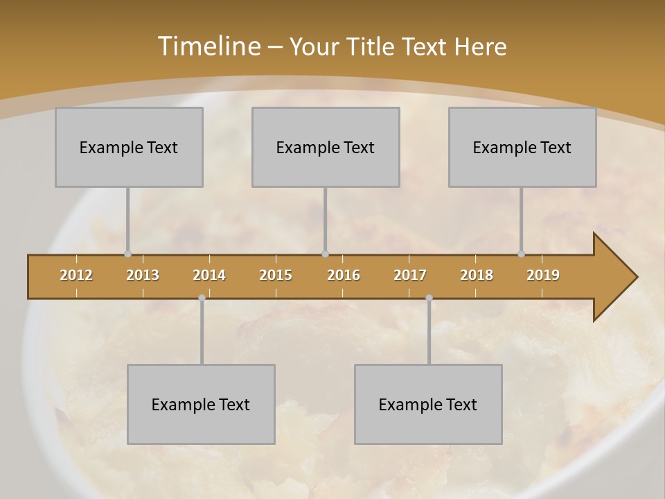 Baked French Vegetarian PowerPoint Template