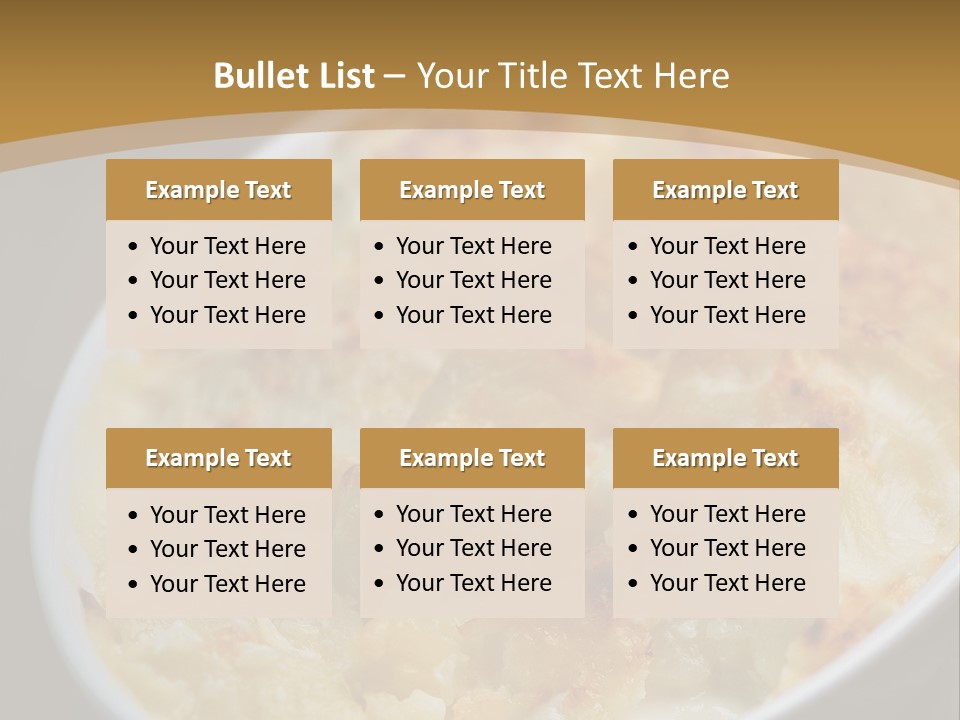 Baked French Vegetarian PowerPoint Template