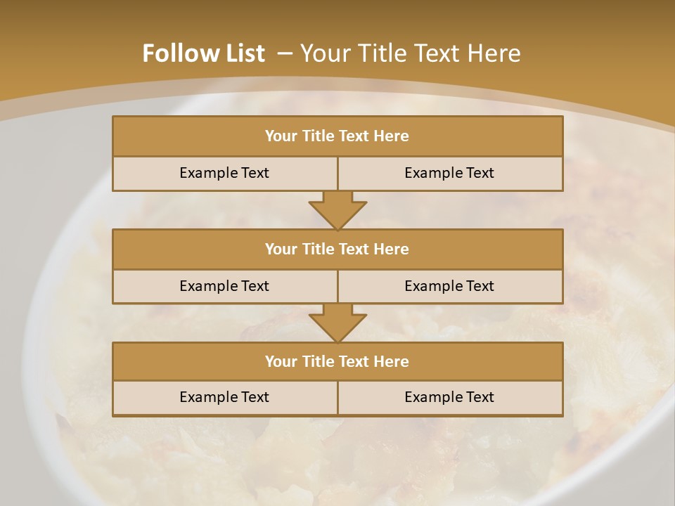 Baked French Vegetarian PowerPoint Template
