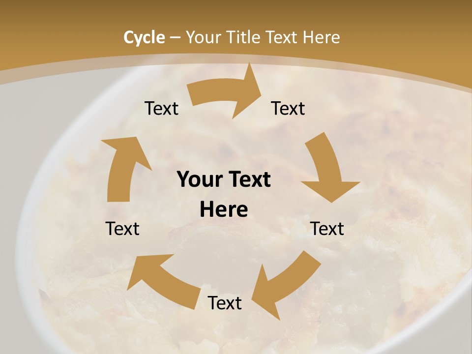 Baked French Vegetarian PowerPoint Template