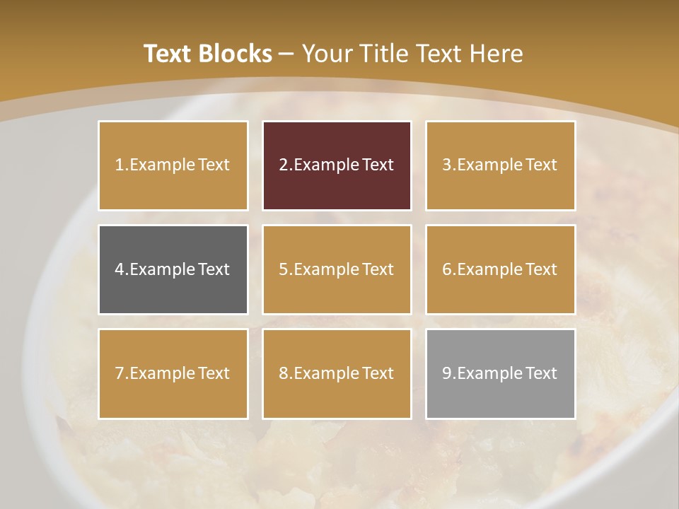 Baked French Vegetarian PowerPoint Template
