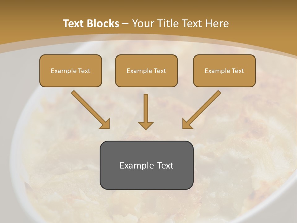 Baked French Vegetarian PowerPoint Template