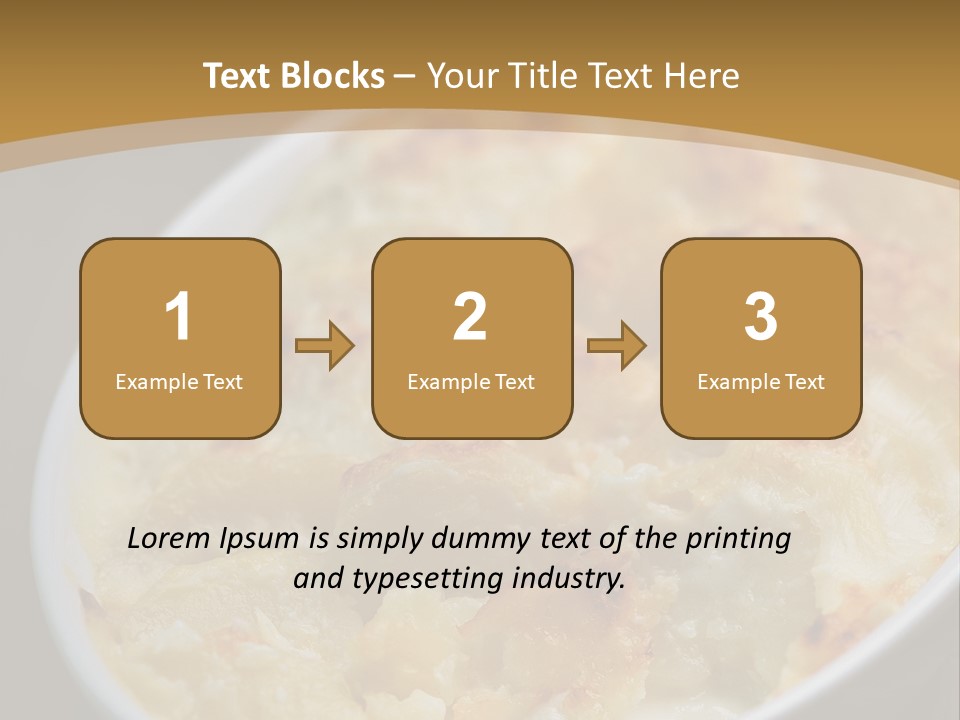 Baked French Vegetarian PowerPoint Template