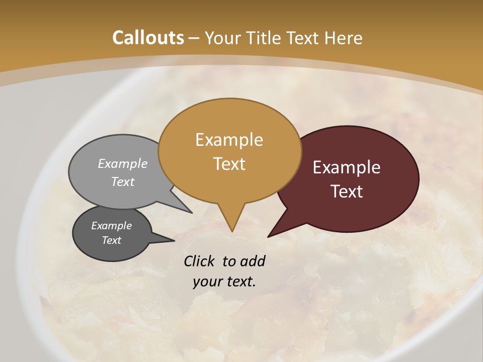 Baked French Vegetarian PowerPoint Template
