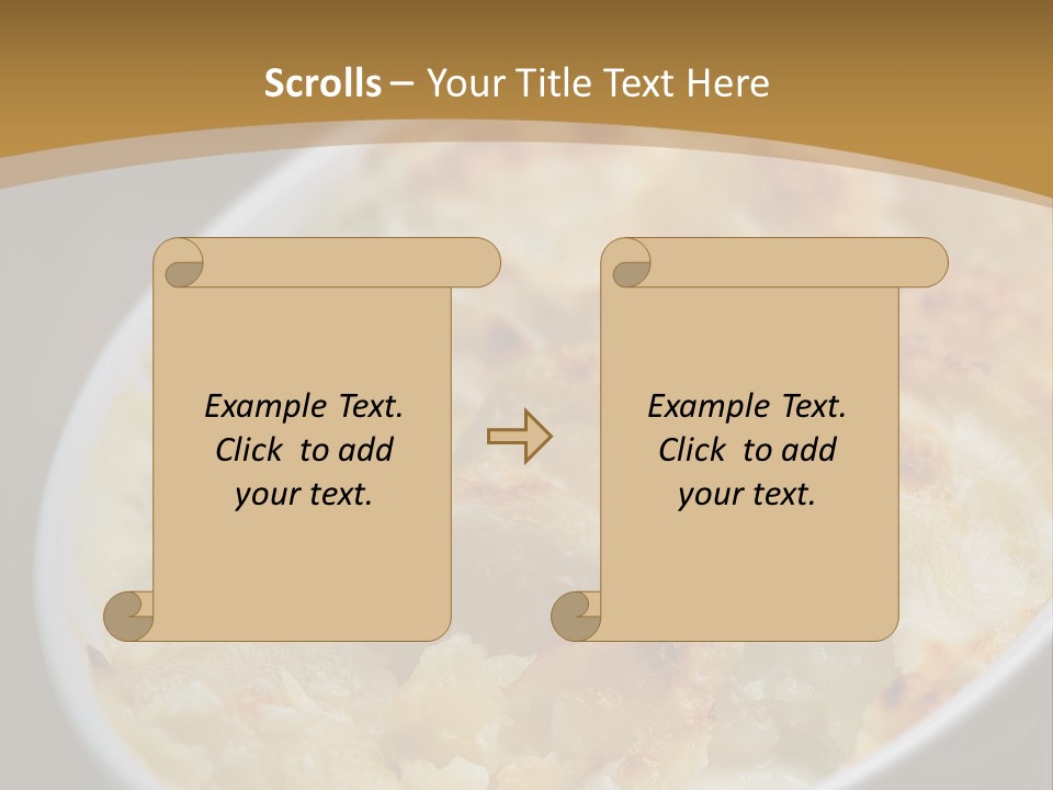 Baked French Vegetarian PowerPoint Template