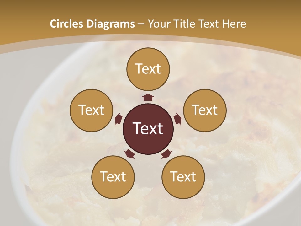 Baked French Vegetarian PowerPoint Template