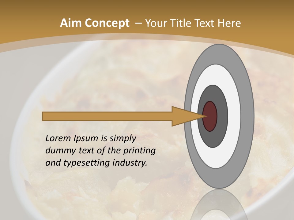 Baked French Vegetarian PowerPoint Template