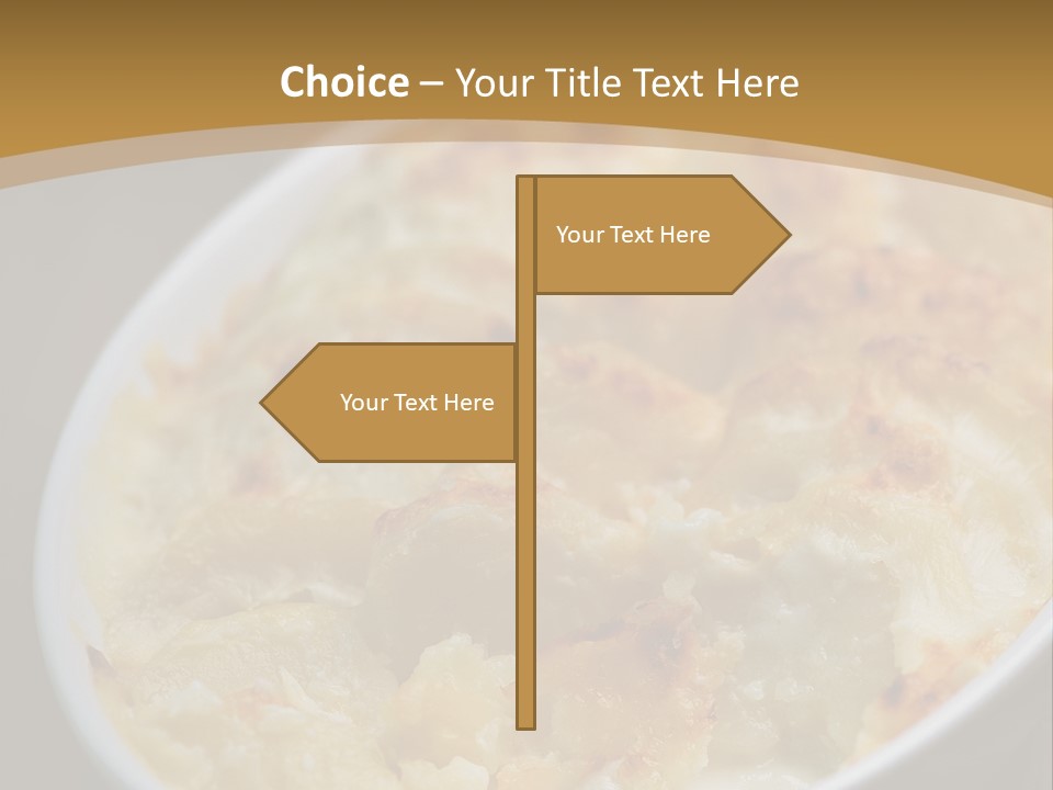 Baked French Vegetarian PowerPoint Template