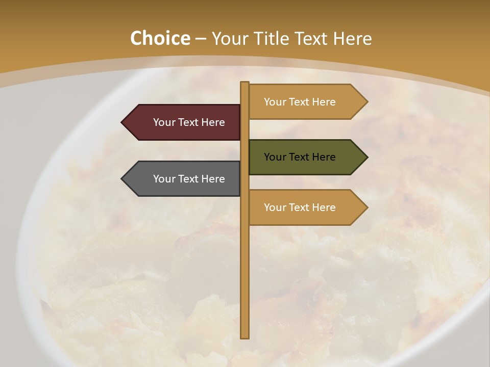 Baked French Vegetarian PowerPoint Template