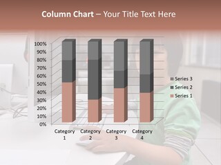 Child White Handsome PowerPoint Template