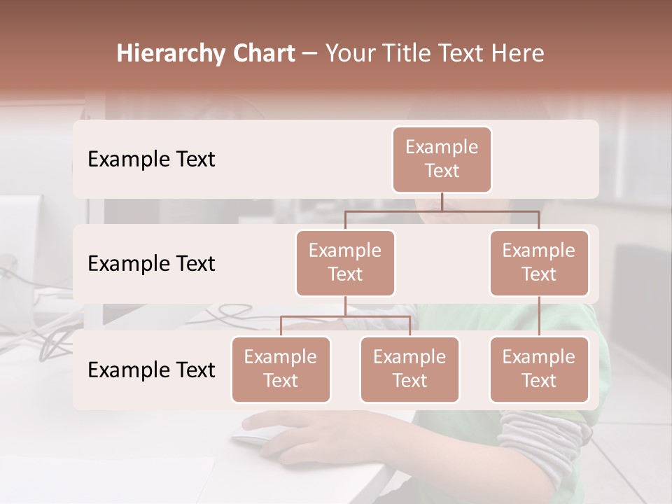 Child White Handsome PowerPoint Template