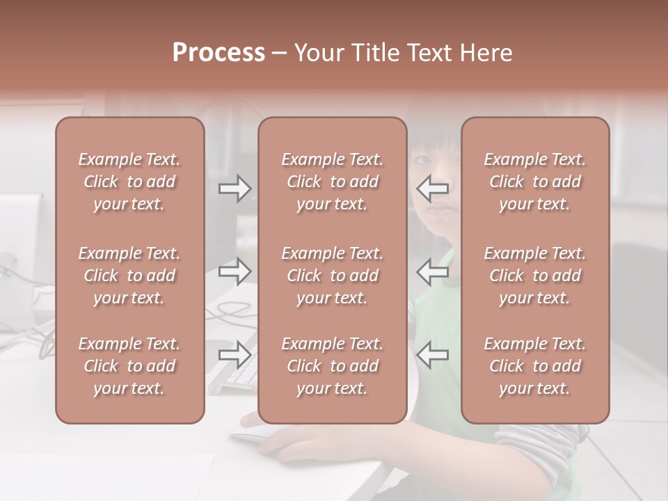 Child White Handsome PowerPoint Template