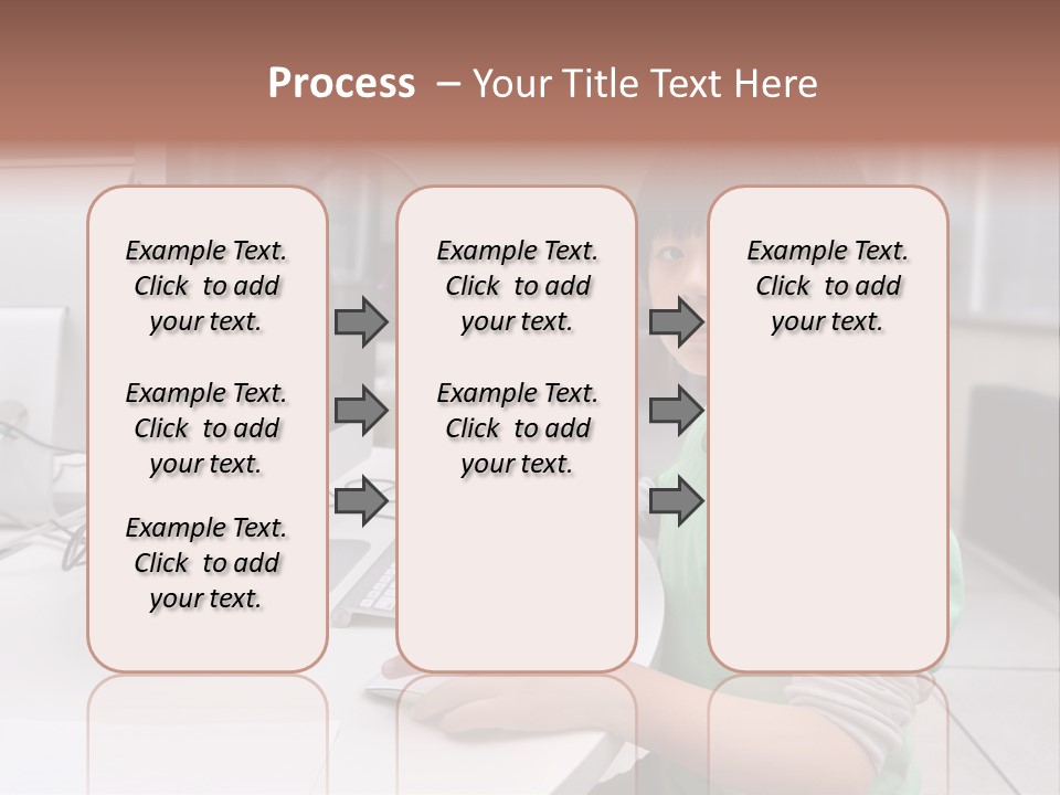 Child White Handsome PowerPoint Template