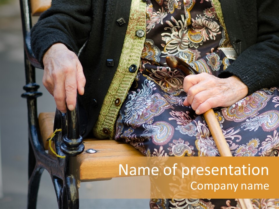 Age Grandmother Aged PowerPoint Template