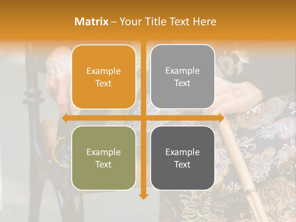 Age Grandmother Aged PowerPoint Template